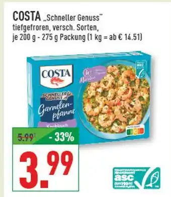 Marktkauf Costa schneller genuss garnelenpfanne Angebot