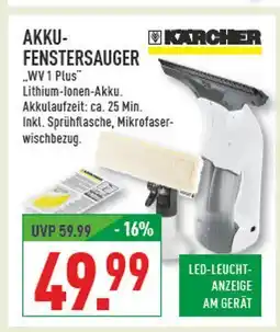 Marktkauf Kärcher akku-fenstersauger wv 1 plus Angebot