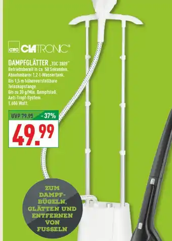Marktkauf Clatronic dampfglätter tdc 3809 Angebot