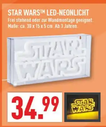 Marktkauf Star wars led-neonlicht Angebot