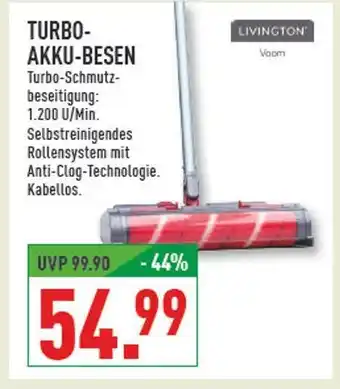Marktkauf Livington turbo-akku-besen Angebot