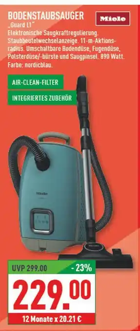 Marktkauf Miele bodenstaubsauger guard l1 Angebot