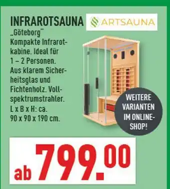 Marktkauf Artsauna göteborg kompakte infrarotkabine Angebot