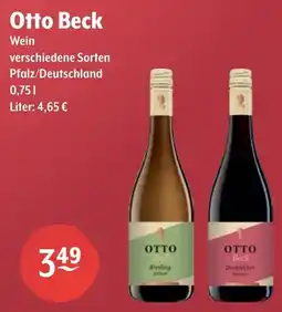 Getränke Hoffmann Otto Beck Wein Angebot