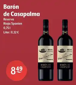 Getränke Hoffmann Barón de Casapalma Reserva Angebot
