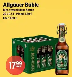 Getränke Hoffmann Allgäuer Büble Bier Angebot