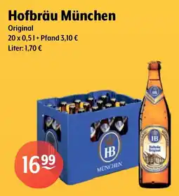 Getränke Hoffmann Hofbräu München Original Angebot