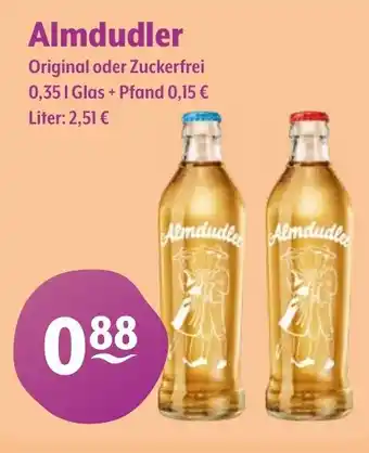 Getränke Hoffmann Almdudler Original oder Zuckerfrei Angebot