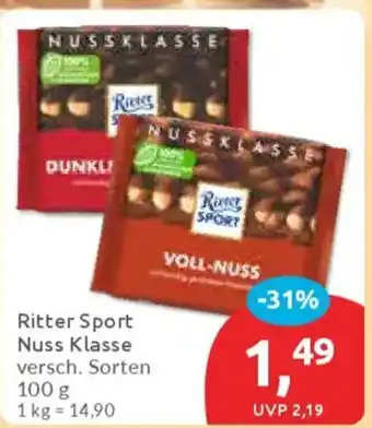 Budni Ritter Sport Nuss Klasse Angebot