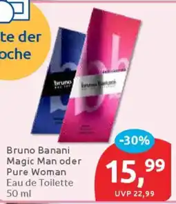 Budni Bruno Banani Magic Man oder Pure Woman Eau de Toilette Angebot