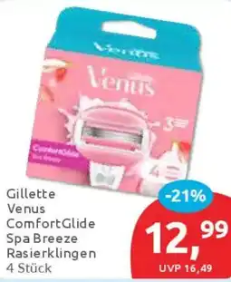 Budni Gillette Venus Comfort Glide Spa Breeze Rasierklingen Angebot