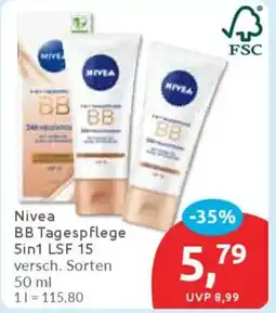 Budni Nivea BB Tagespflege 5in1 LSF 15 Angebot