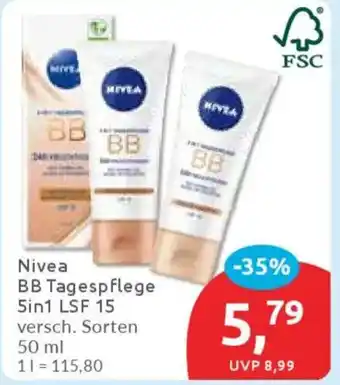 Budni Nivea BB Tagespflege 5in1 LSF 15 Angebot