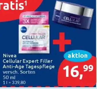 Budni Nivea Cellular Expert Filler Anti-Age Tagespflege Angebot