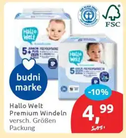 Budni Hallo Welt Premium Windeln Angebot