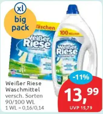Budni Weißer Riese Waschmittel Angebot