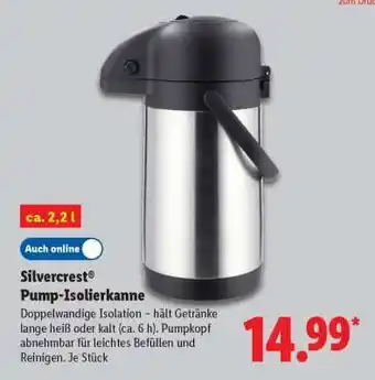 Lidl Silvercrest Pump-Isolierkanne Angebot