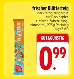 Edeka frischer Blätterteig Angebot