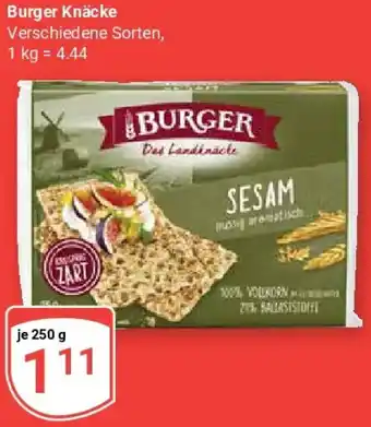Globus Burger Knäcke Angebot