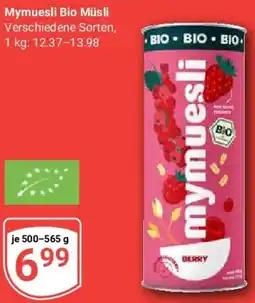 Globus Mymuesli Bio Müsli Angebot