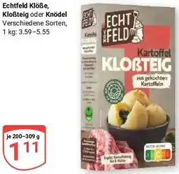 Globus Echtfeld Klöße, Kloẞteig oder Knödel Angebot