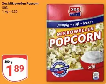 Globus Xox Mikrowellen Popcorn Angebot