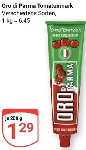 Globus Oro di Parma Tomatenmark Angebot