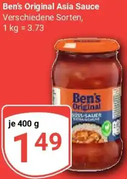 Globus Ben's Original Asia Sauce Angebot