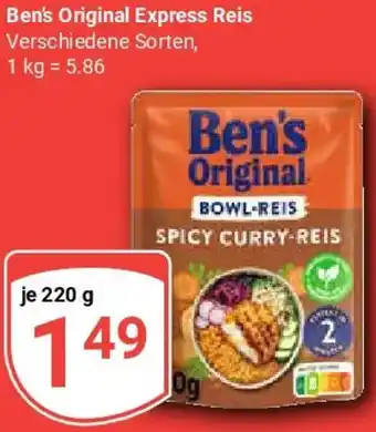 Globus Ben's Original Express Reis Angebot