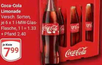 Globus Coca-Cola Limonade Angebot