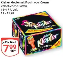 Globus Kleiner Klopfer mit Frucht oder Cream Angebot