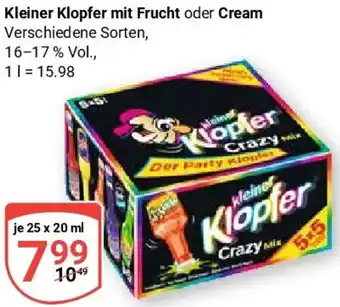 Globus Kleiner Klopfer mit Frucht oder Cream Angebot