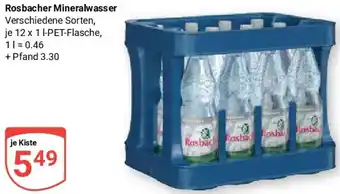 Globus Rosbacher Mineralwasser Angebot