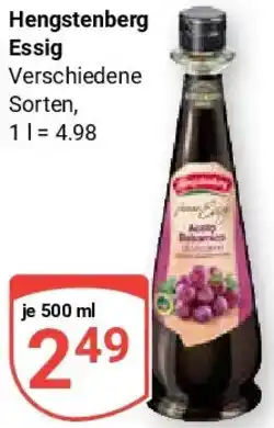 Globus Hengstenberg Essig Angebot