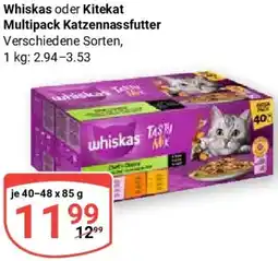 Globus Whiskas oder Kitekat Multipack Katzennassfutter Angebot