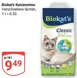 Globus Biokat's Katzenstreu Angebot