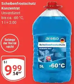 Globus Aroso Scheibenfrostschutz Konzentrat Angebot