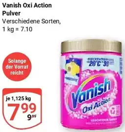 Globus Vanish Oxi Action Pulver Angebot