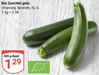 Globus Bio Zucchini grün Angebot