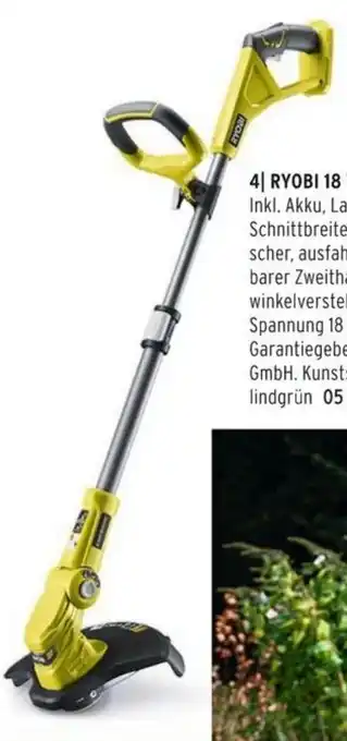 Tchibo Akku-Rasentrimmer-Set 18 V Angebot