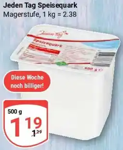 Globus Jeden Tag Speisequark Angebot