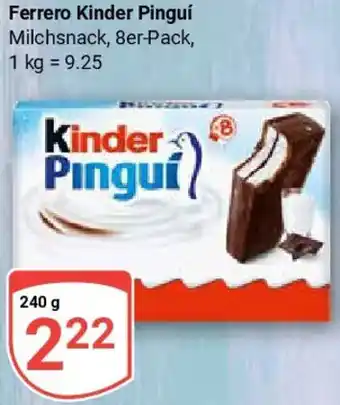 Globus Ferrero Kinder Pinguí Angebot