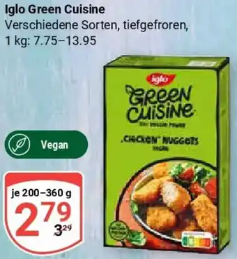 Globus Iglo Green Cuisine Angebot