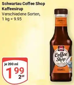 Globus Schwartau Coffee Shop Kaffeesirup Angebot