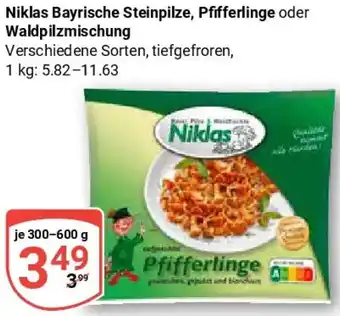 Globus Niklas Bayrische Steinpilze, Pfifferlinge oder Waldpilzmischung Angebot
