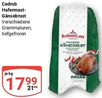 Globus Cedrob Hafermast Gänsebrust Angebot