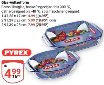 Globus PYREX Glas-Auflaufform Angebot