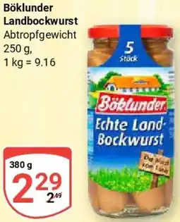 Globus Böklunder Landbockwurst Angebot