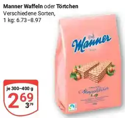 Globus Manner Waffeln oder Törtchen Angebot