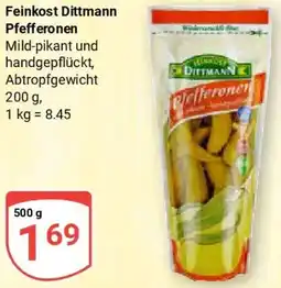 Globus Feinkost Dittmann Pfefferonen Angebot